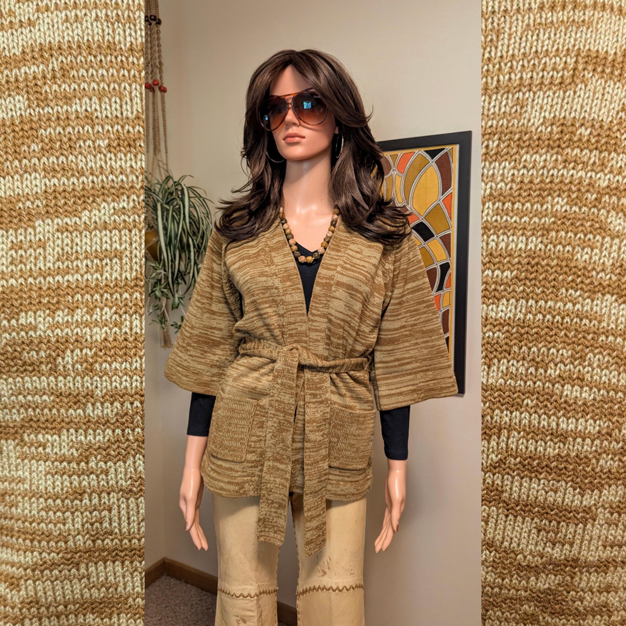 70s Belted Cardigan