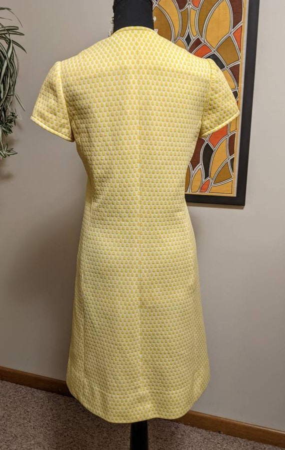 Vintage 1960s "Georgia Bullock" Yellow & White Do… - image 8