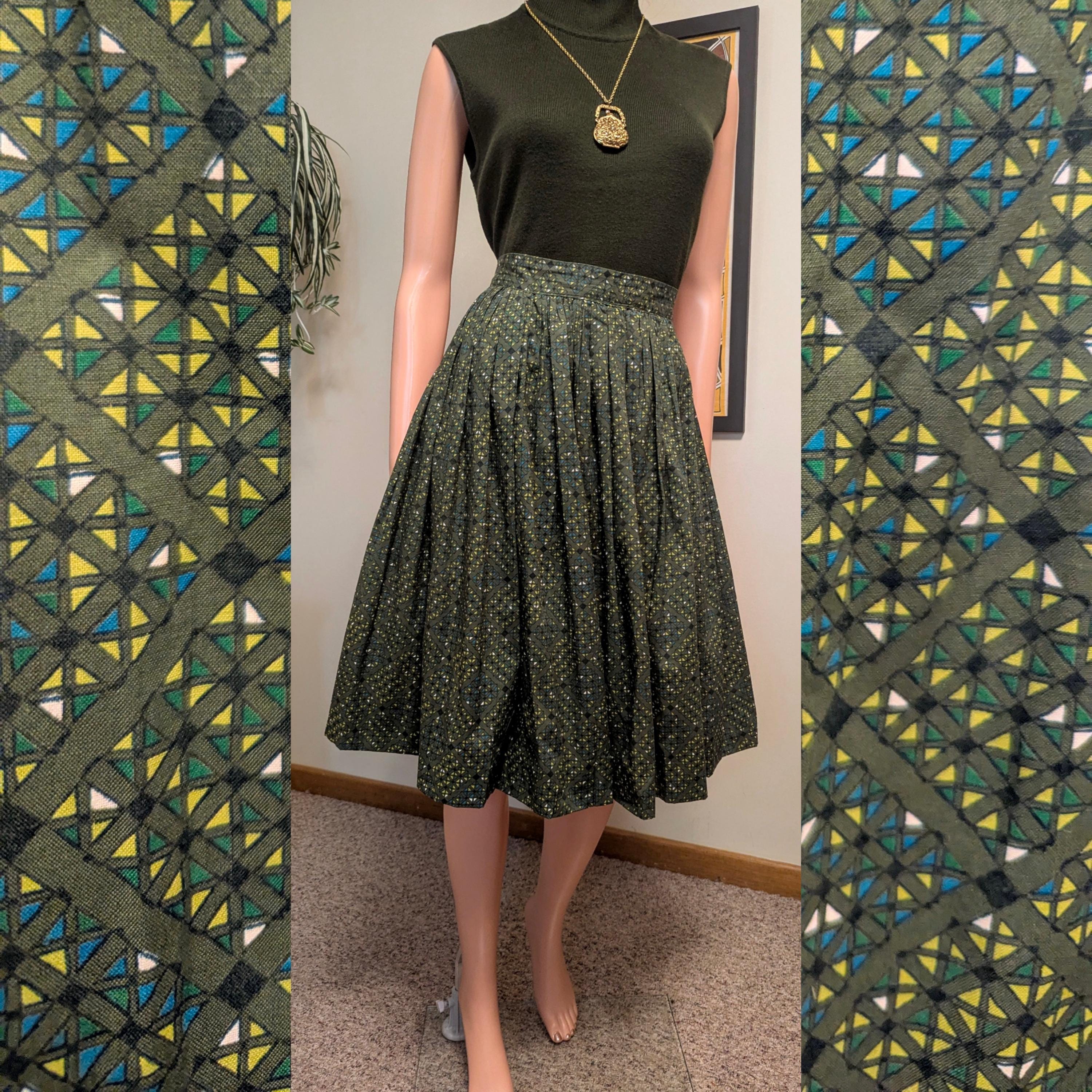 Vintage Flowy Mini Skirt 1960s 1960s Skirt