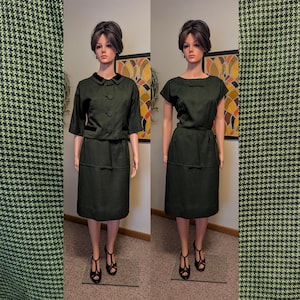 Green Sheath Dress and Jacket - Etsy