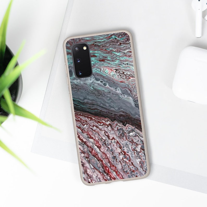 Current Space Original Design By Tony Alunni Biodegradable Phone Case iPhone 12 iPhone 11 Samsung Galaxy S20