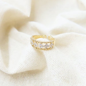 Multi clover luxury CZ ring