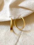 35mm, 25mm, 20mm Matte Gold Hoop Earrings