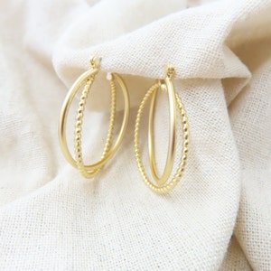Double Hoop Everyday earring
