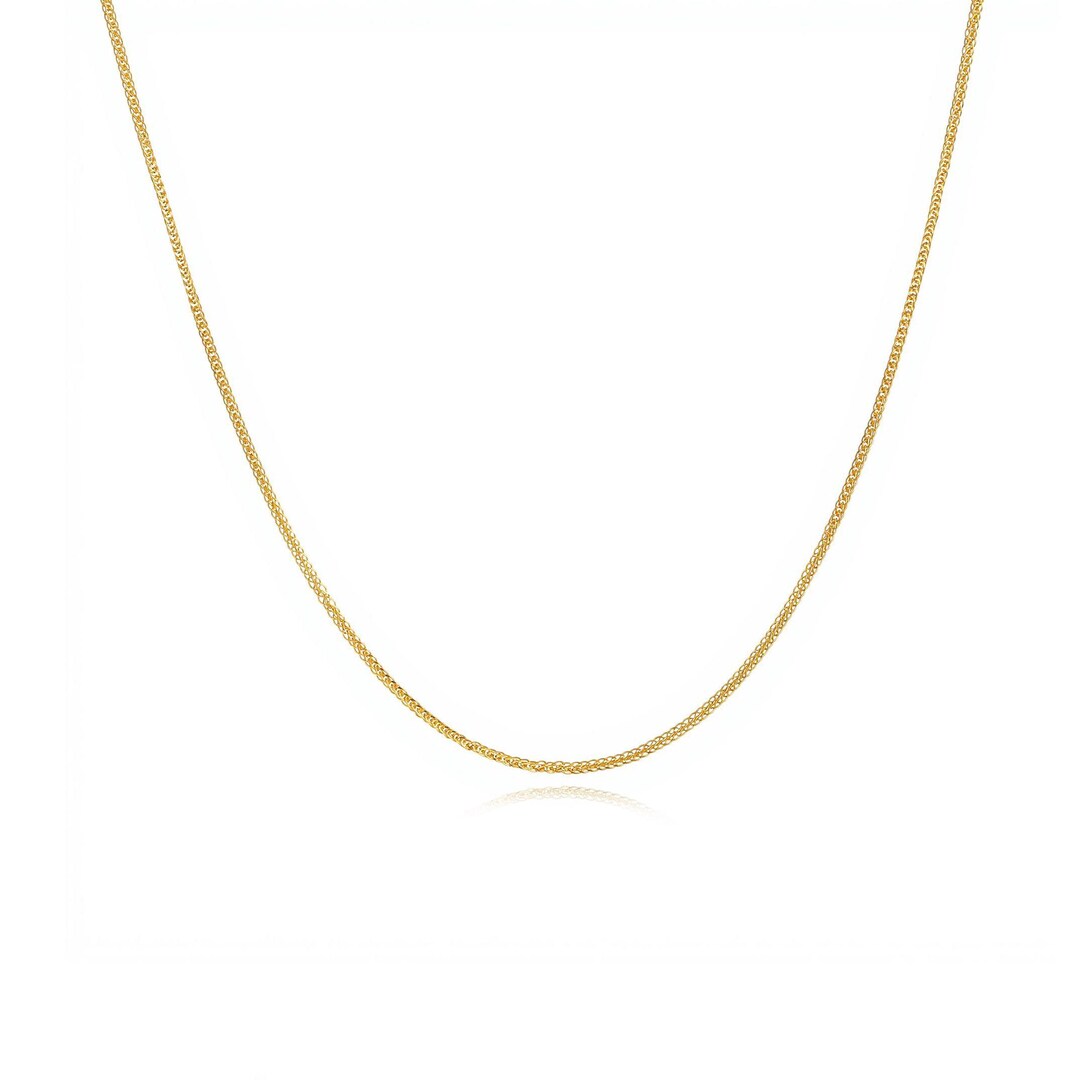 Classic 24K Gold Filled Fine Rope Chain Necklace Simple Everyday ...