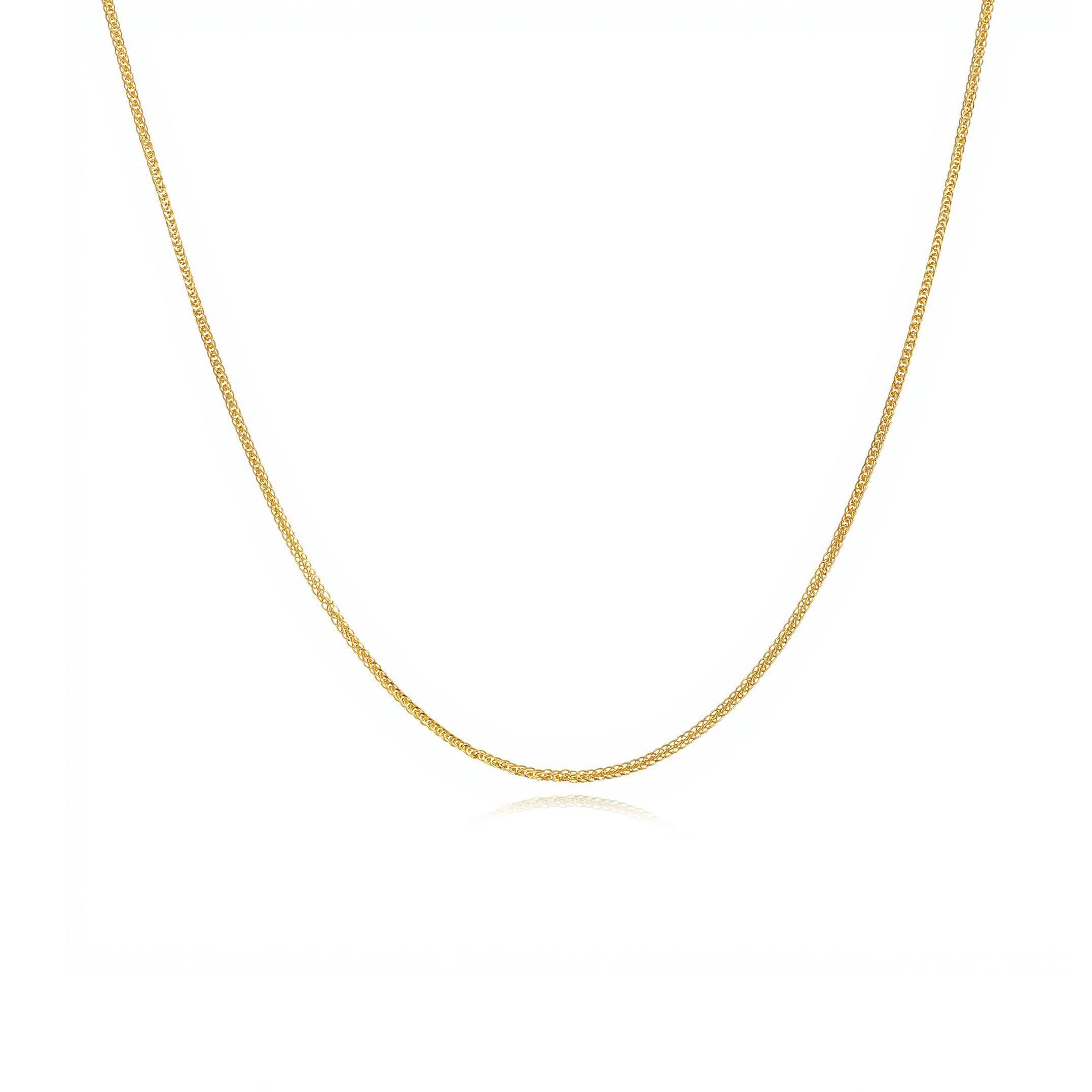 Classic 24K Gold Filled Fine Rope Chain Necklace Simple Everyday ...