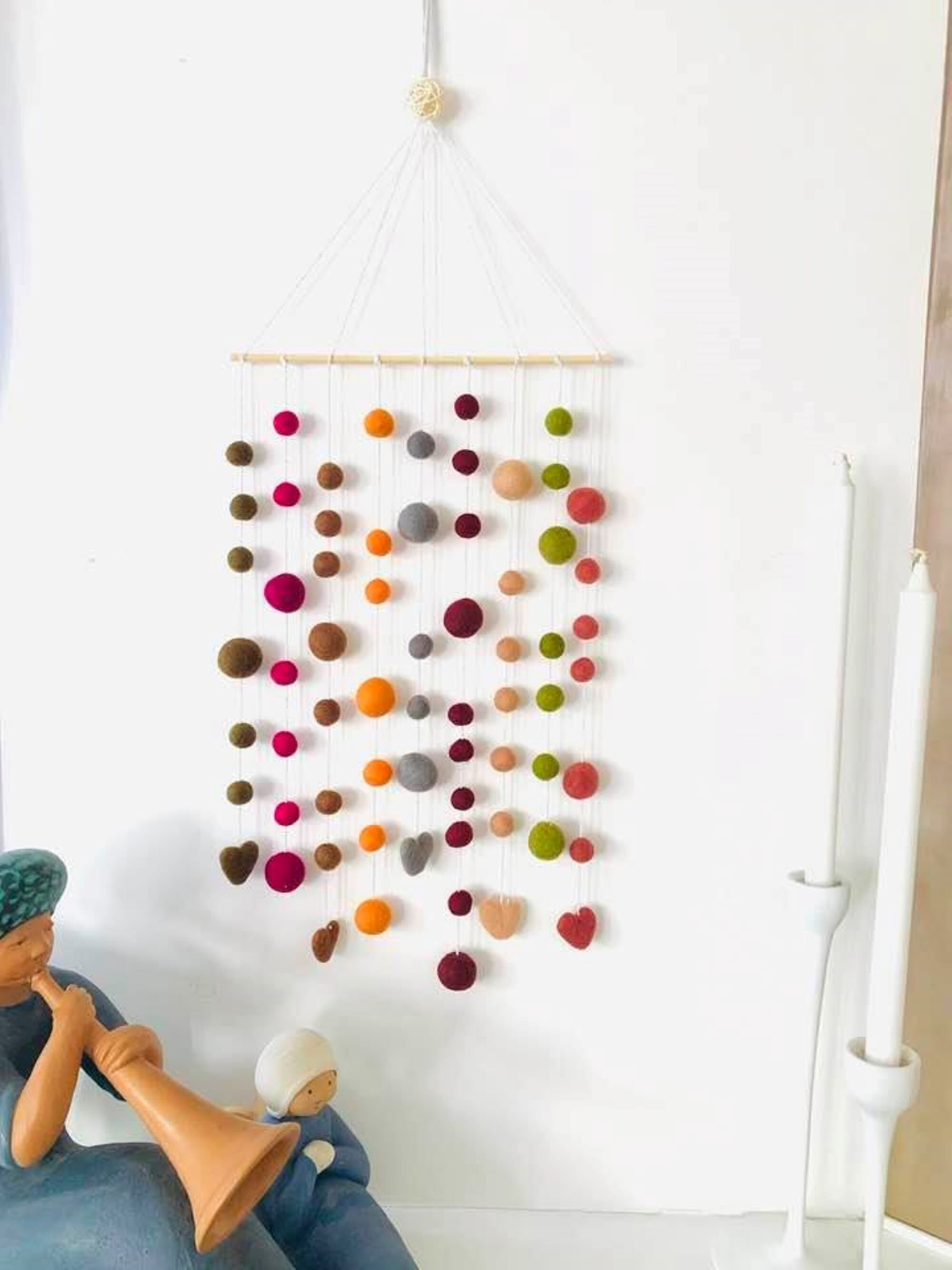 Decoración de la pared de madera y fieltro para la habitación | Etsy