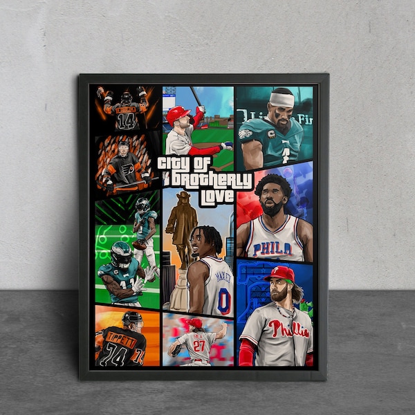 GTA x Philly Sports Cover Print