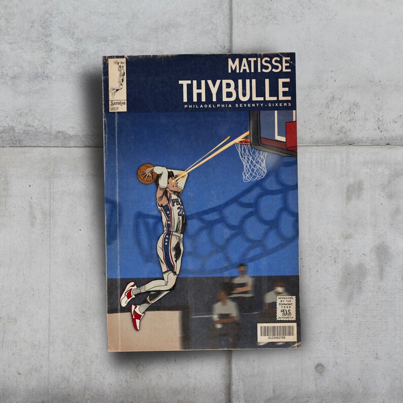 Matisse vincent thybulle ▪ twitter: Matisse Thybulle Mural . Vintage Style 76ers U2019 Matisse Thybulle Comicbook Cover Print Art Collectibles Prints Kromasol Com
