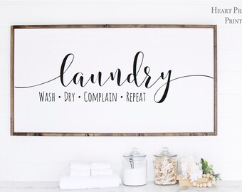 laundry room print, laundry room wall art, printable laundry room home decor, laundry room sign, laundry humor, farmhouse decor, funny gift