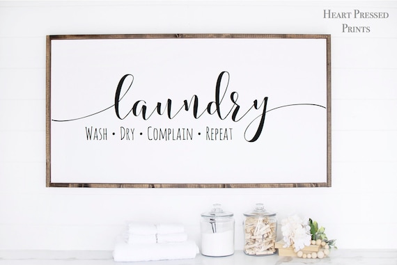 Laundry room print laundry room wall art printable laundry | Etsy