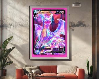 Charizard Ex Pokmon Card Custom Large Pokemon Card GX VMAX VSTAR Proxy Fan Art Card, Holo, Pokemon Gift, Oversized Pokemon Card - Etsy Charizard Ex Pokmon Card Custom Large Pokemon Card GX VMAX VSTAR Proxy Fan Art Card, Holo, Pokemon Gift, Oversized Pokemon Card - Etsy