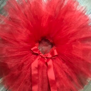 Red Tutu,  Christmas Tutu, Smash Cake Tutu, Photo Prop Tutu, Birthday Tutu, Tutu, Tutu Skirt, solid color tutu