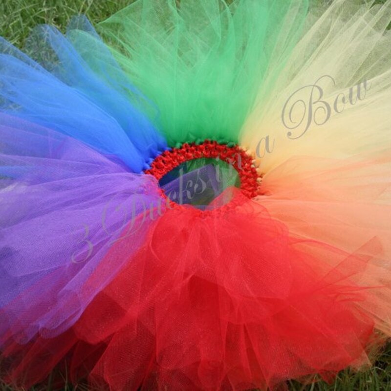 Rainbow CIRCUS CLOWN  TUTU, Carinival themed tutu, Circus birthday tutu, Clown Tutu, Clown birthday girl, Carnival Party tutu, Circus tutu main image 1