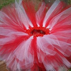 Red and White Striped Tutu: Candy Cane Christmas Skirt