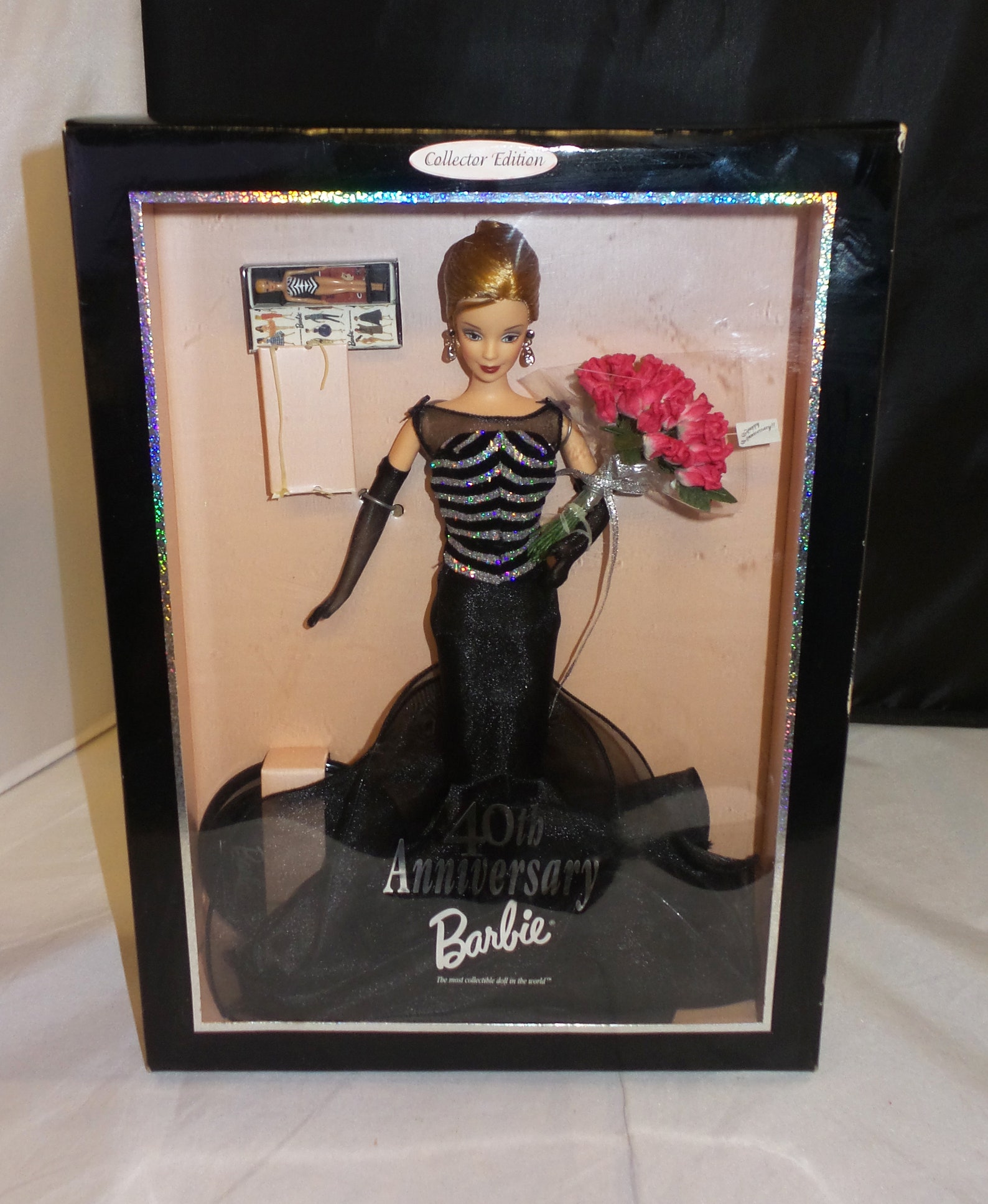 Mattel Barbie 40th Anniversary Doll NRFB Black Dress w/ Mini | Etsy