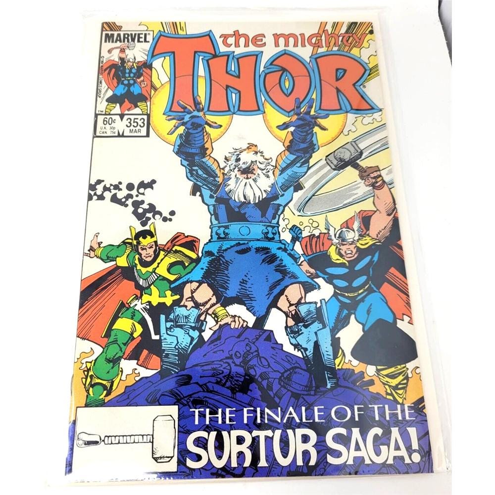 マイティ・ソー #353 1984年3月 マーベル VF+ 新品未読コミック - Etsy