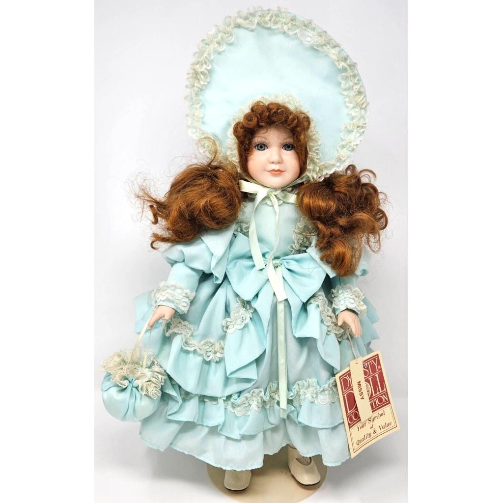 Porcelain Doll Blue Dress - Etsy