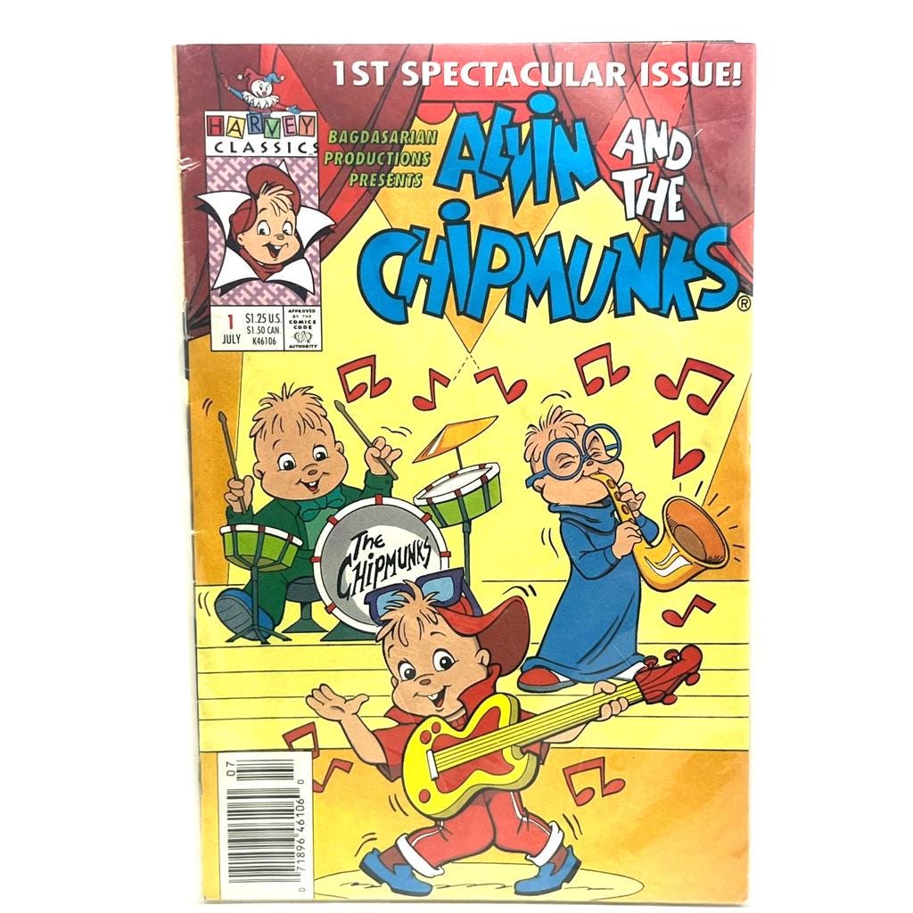 Alvin Chipmunks Book - Etsy