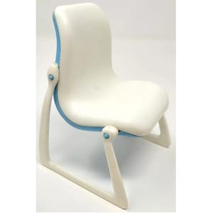 Vintage Mattel 1978 Barbie Dream House Chair Blue & White