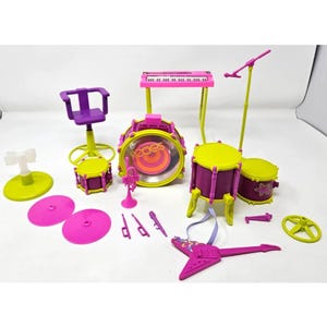 1986 Barbie en The Rockers Live Concert Instruments-speelset met drumtoetsenbord