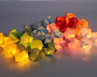 Origami LICHTERKETTE 'HAPPY BIRTHDAY'