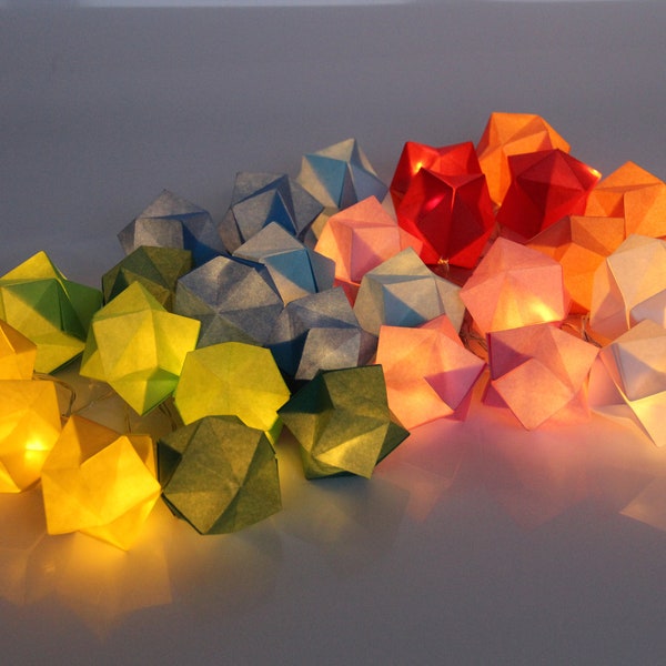 Origami LICHTERKETTE 'HAPPY BIRTHDAY'