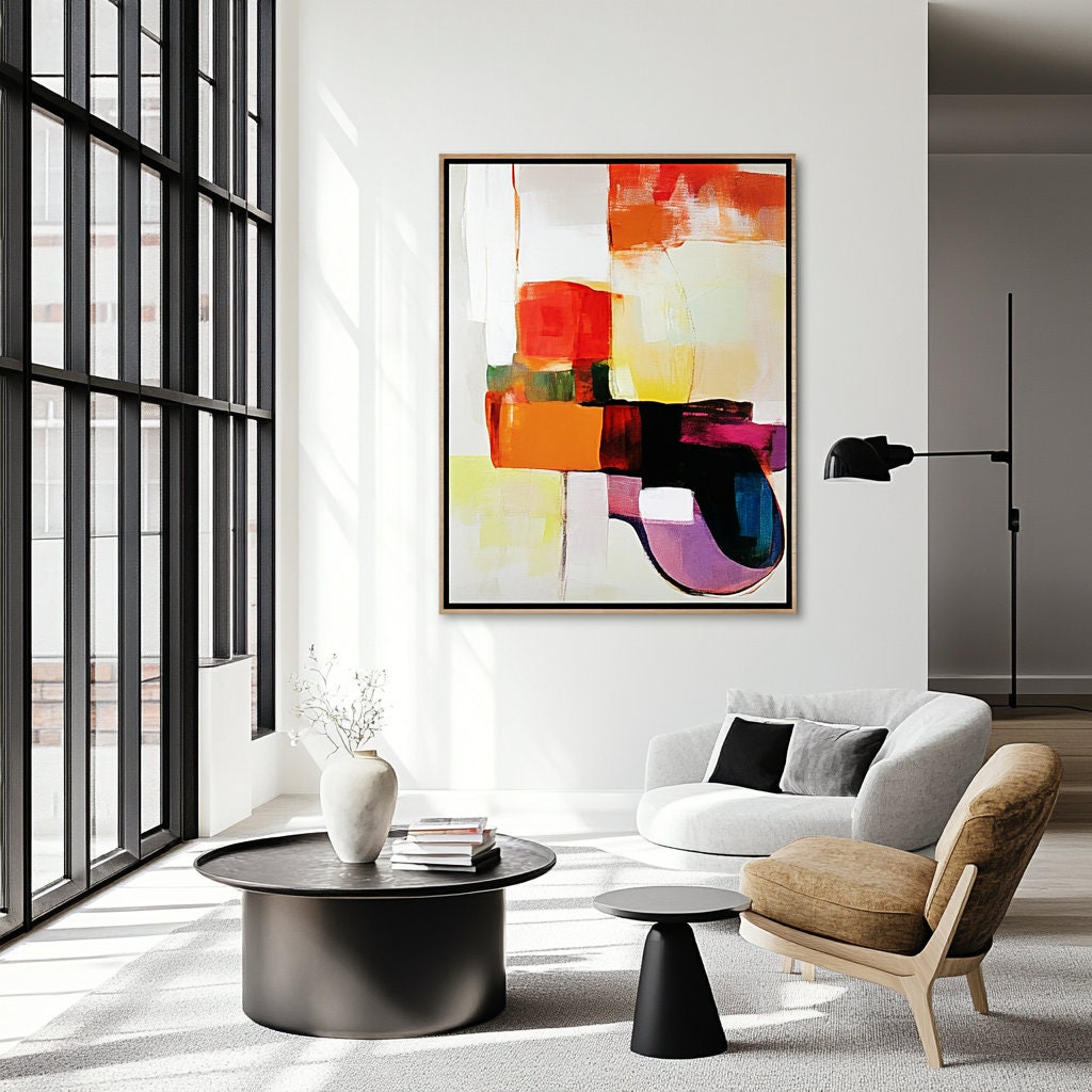 Minimalist Modern Interior Poster Mockup PSD With Smart Object ...