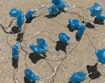 Blue Manta Ray String LIghts, Fairy lights, Hand poured resin,