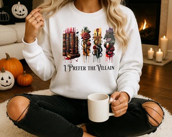 Gothic Villain Bookish Shirt or Sweatshirt - Dark Academia Fantasy