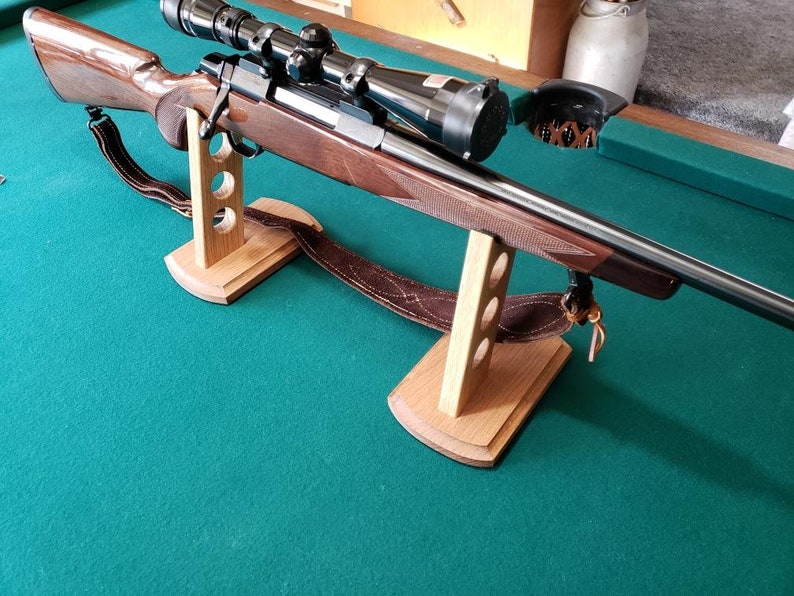 Rifle or Shotgun Display Stand Gun Storage Made From White Etsy