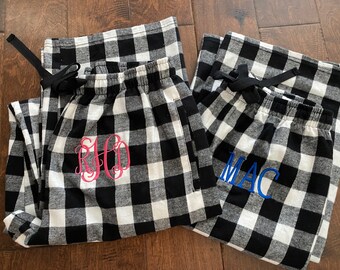 buffalo check men's pajama pants