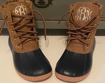 personalized duck boots