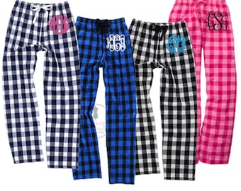 buffalo plaid pajama pants womens