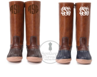 girls tall duck boots