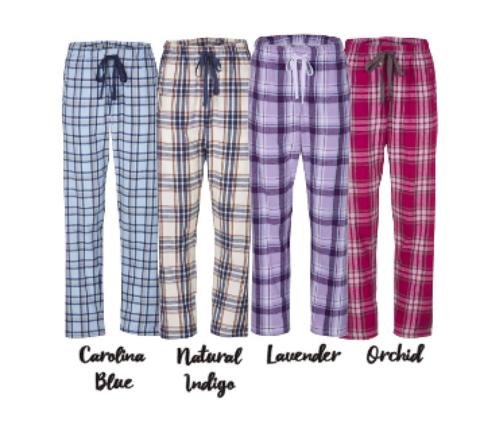 Plaid Pajama Pants / Monogram Pajama Pants / Plaid Pajama / Etsy