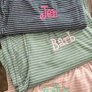 Personalized Pajama Pants - Monogrammed Pajama Pants - Monogrammed Lounge Pants