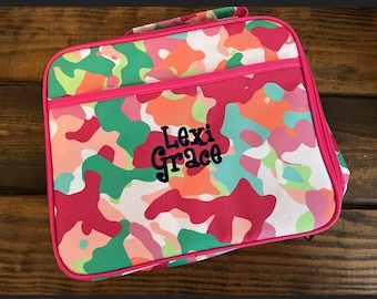 Monogrammed Lunch Box - Custom Lunch Box - Lunch Box - Lunch Tote