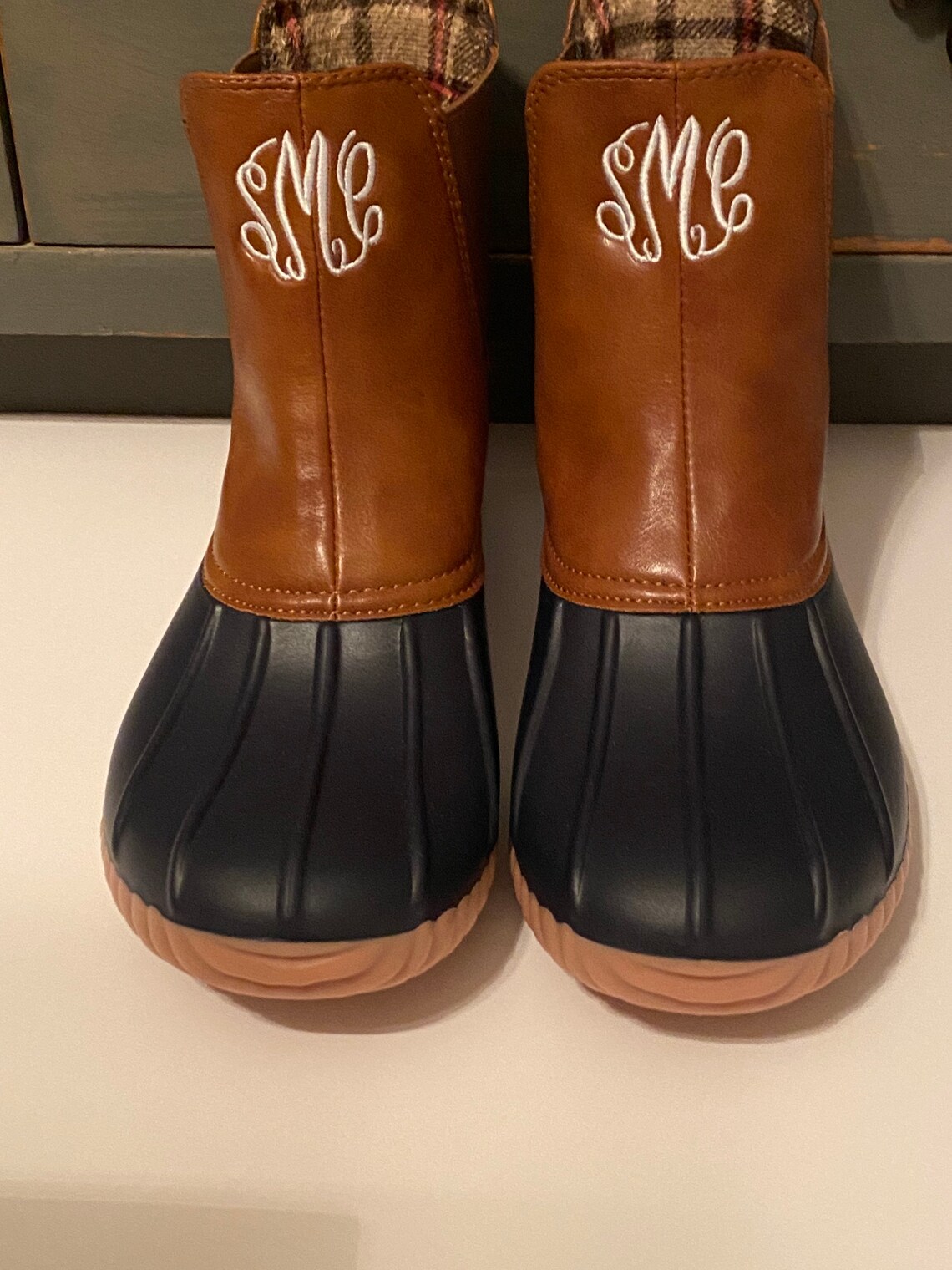 Ladies Personalized Duck Boots Monogrammed Slipon Duck Etsy