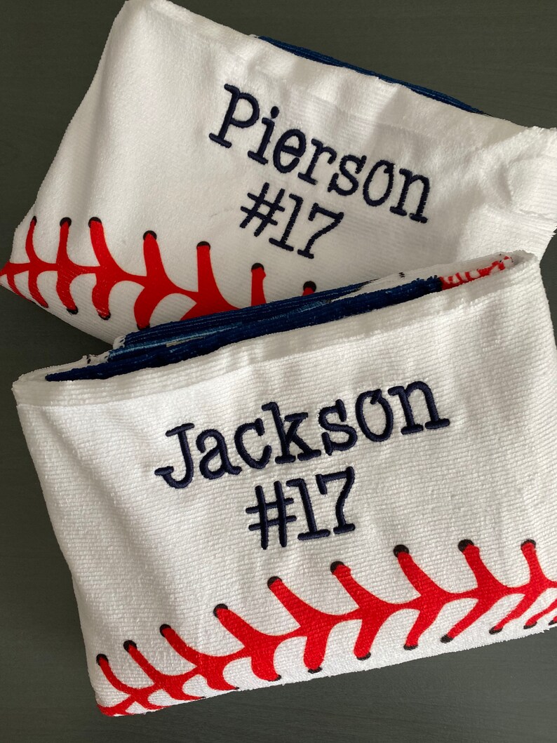 Baseball Beach Towels Personalized Summer Towels Etsy