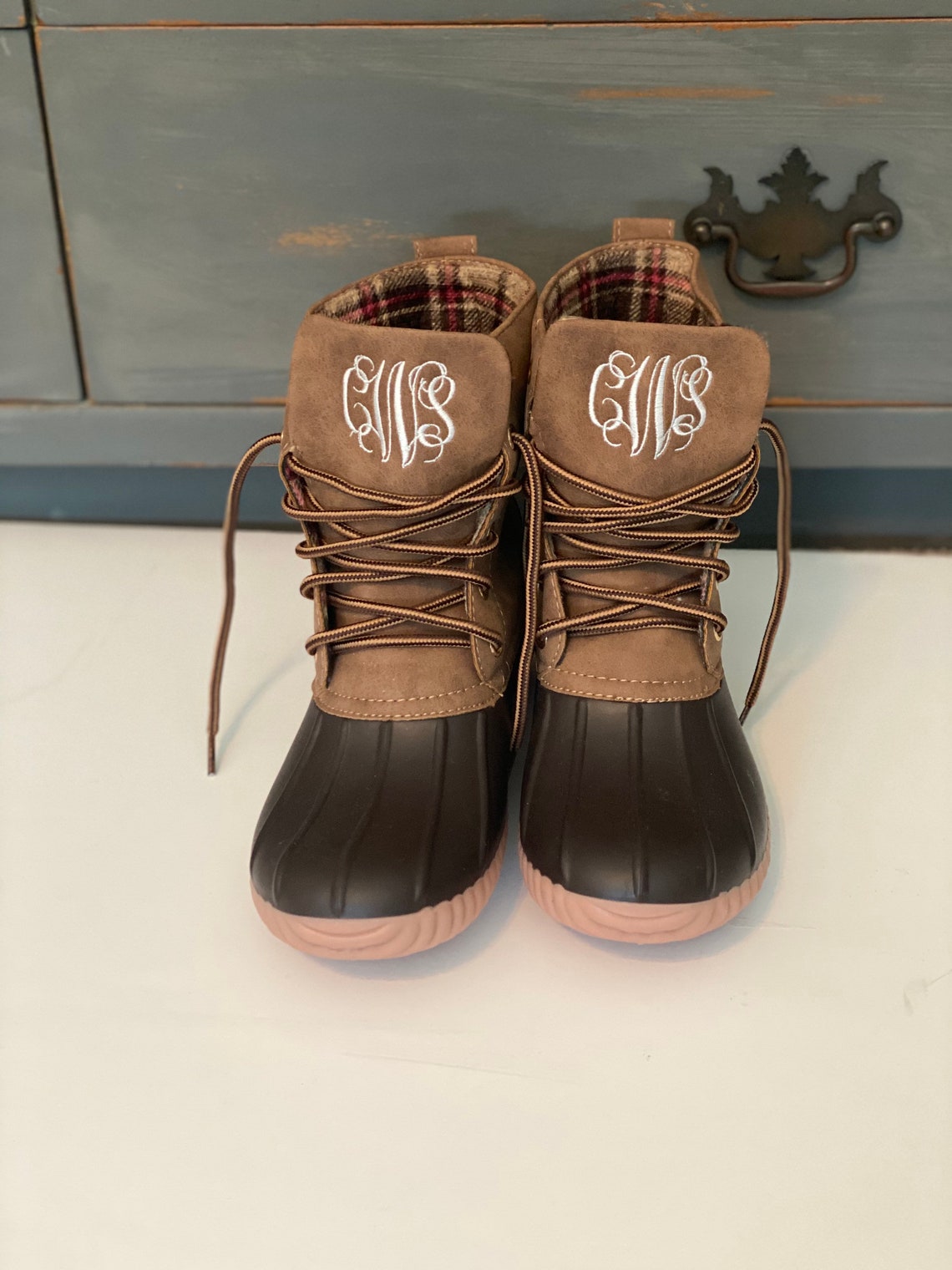 Girls Personalized Duck Boots Monogrammed Short Duck Boots | Etsy
