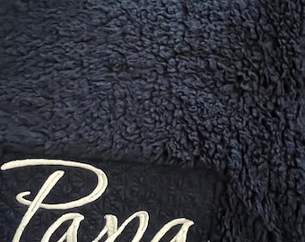 Monogrammed Throw Blanket - Custom Blanket - Personalized Throw