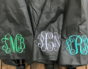 Paraguas monogramado: equipo de lluvia compacto y personalizado