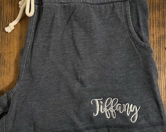 Monogram Shorts - Personalized Team Shorts - Custom Embroidered Shorts