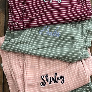 Personalized Pajama Pants: Monogrammed Lounge Pants