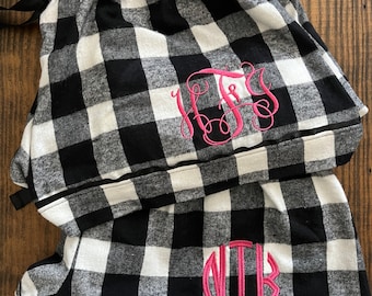 Monogrammed Pajama Shorts - Custom Pajama Shorts - Personalized Shorts - Custom Team Shorts