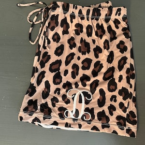 Monogrammed Pajama Shorts - Pajama Shorts - Lounge Shorts - Custom Pajamas