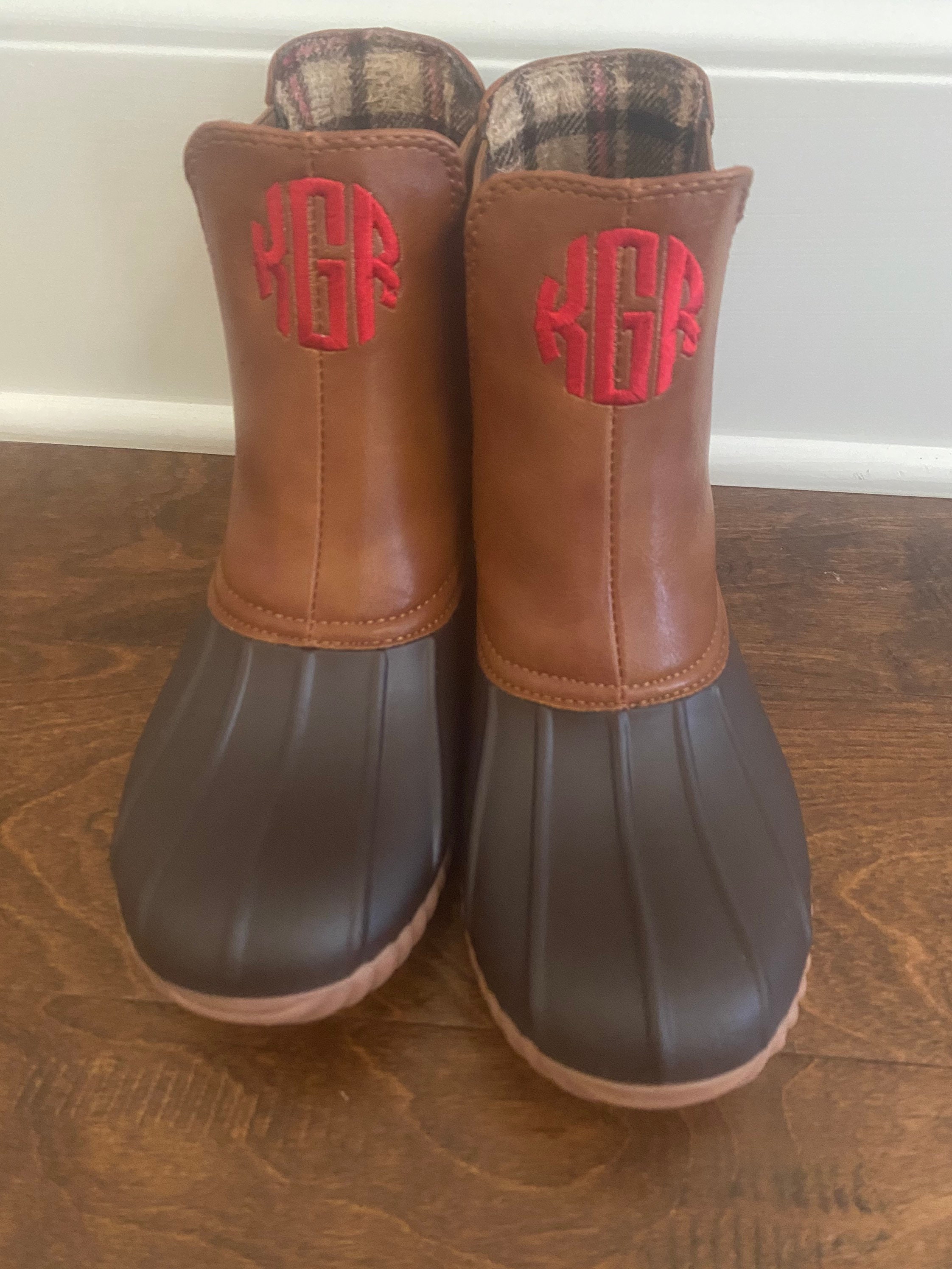 Ladies Personalized Duck Boots Monogrammed Slipon Duck Etsy