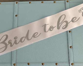 Custom Bride to Be Sash: Bridal Shower Bachelorette Party