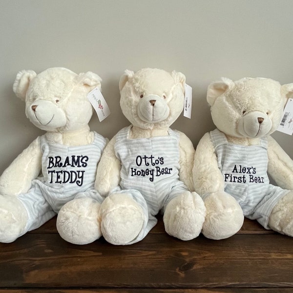 Personalized Teddy Bear/ Monogrammed Teddy Bear/ Plush Teddy Bear/ Plush Stuffed Animals